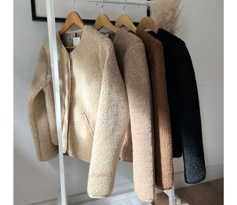 Alwero - Jacke "TYBS" Adult,  Teddy Brown, Biowolle Ultra Light