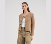 Alwero - Jacke "TYBS" Adult,  TAN, Biowolle Ultra Light