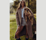 Alwero - Mantel "TEDDY MAX" Adult,  TAN, Biowolle Ultra Light