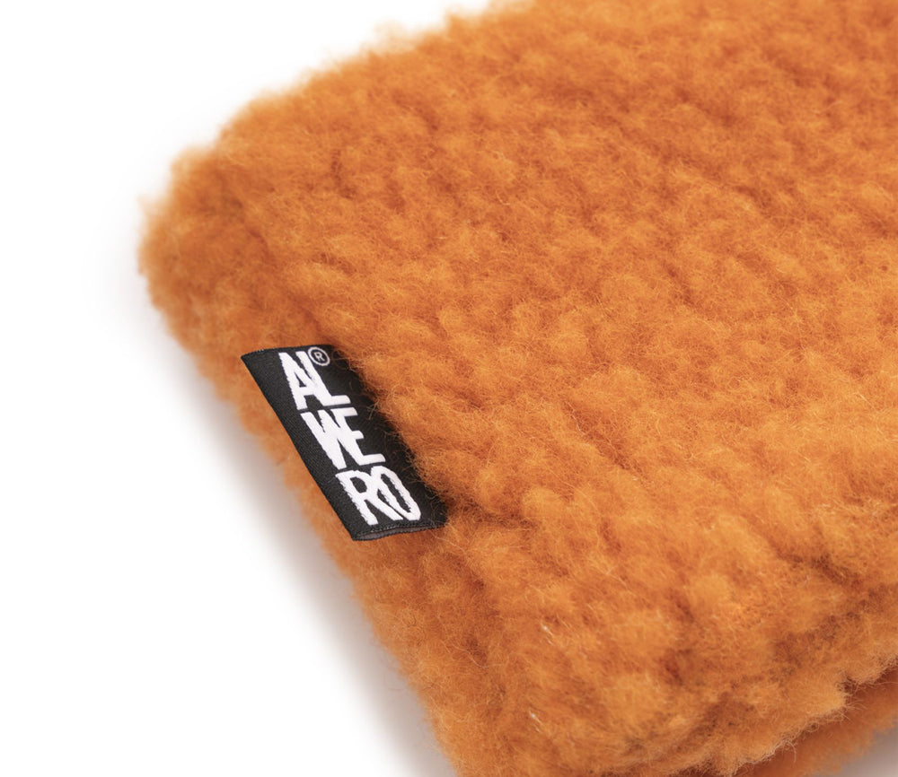 Alwero - Stirnband / Halswärmer VOVO, MANDARIN, Biowolle, ultra light