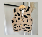 Alwero - Bodywarmer Alpen Junior, Biowolle, LEO Gepard