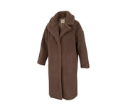 Alwero - Mantel "TEDDY MAX" Adult,  CHOCOLATE MARTINI, Biowolle Ultra Light