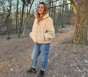 Alwero - Jacke BLANCS, Oversize, SAND BROWN, Biowolle
