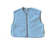 Alwero - Weste "CAMINO" Adult, ICY BLUE, Biowolle Ultra Light