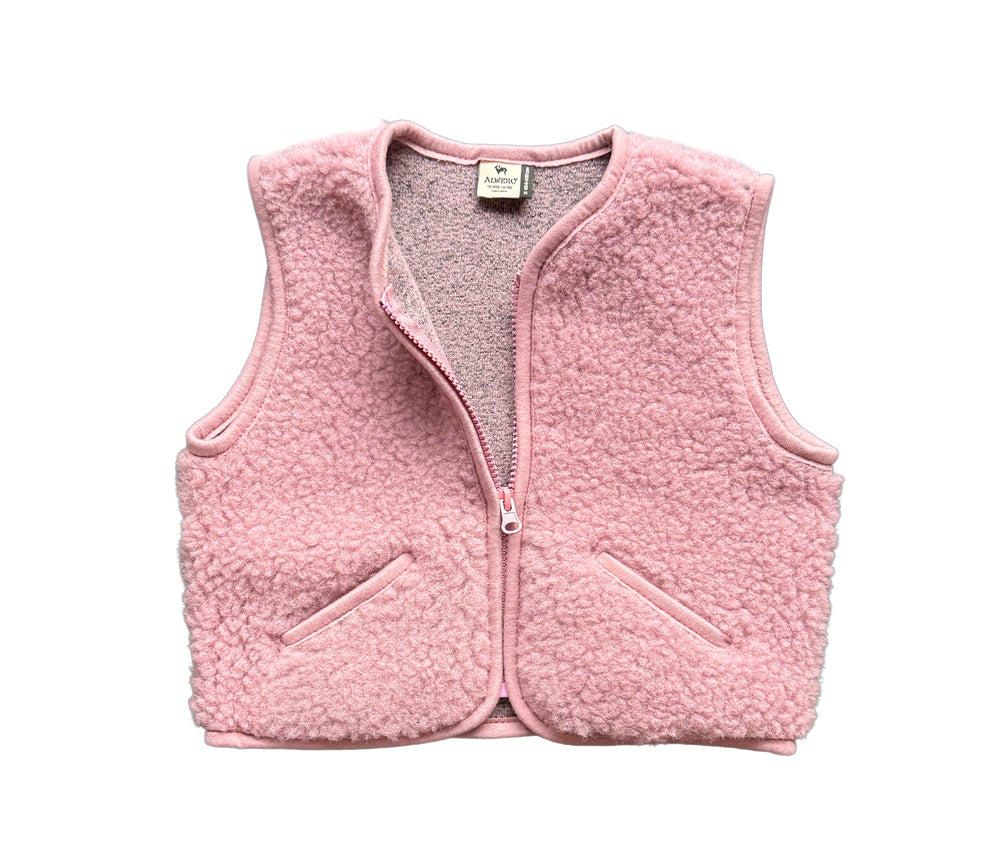 Alwero - Bodywarmer "POS" Junior, Venetian Pink, ultra light, Biowolle