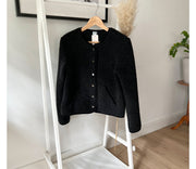 Alwero - Jacke "TYBS" Adult, DEEP BLACK, Biowolle Ultra Light