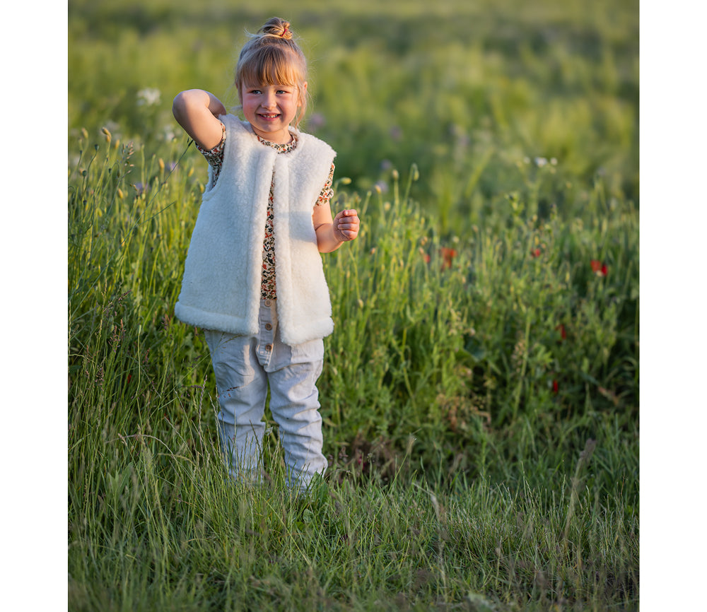 Alwero - Bodywarmer LUXI, Biowolle, natur