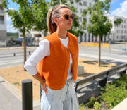 Alwero - Bodywarmer "TYB" ADULT, Biowolle, MANDARIN, ultra light LIMITED EDITION